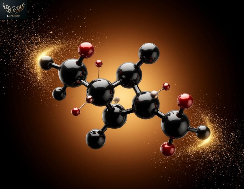 3D-визуализация молекулы фенилуксусной кислоты (phenylacetic acid) — ключевого химического маркера медово-воскового профиля в парфюмерии